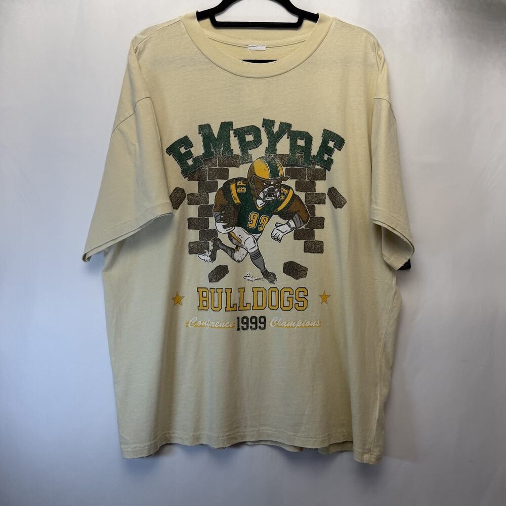 Empyre Bulldogs 1999 Drool T Shirt Mens Large Graphic Cotton Streetwear